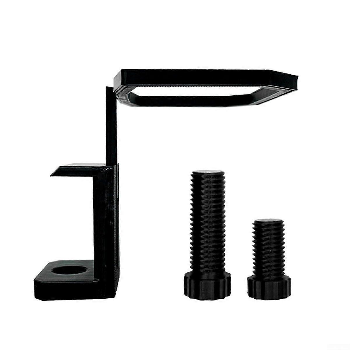 Folding Table Storage Rack with Garbage Bag Clip, Adjustable Clamp Organizer for Kitchen or Office