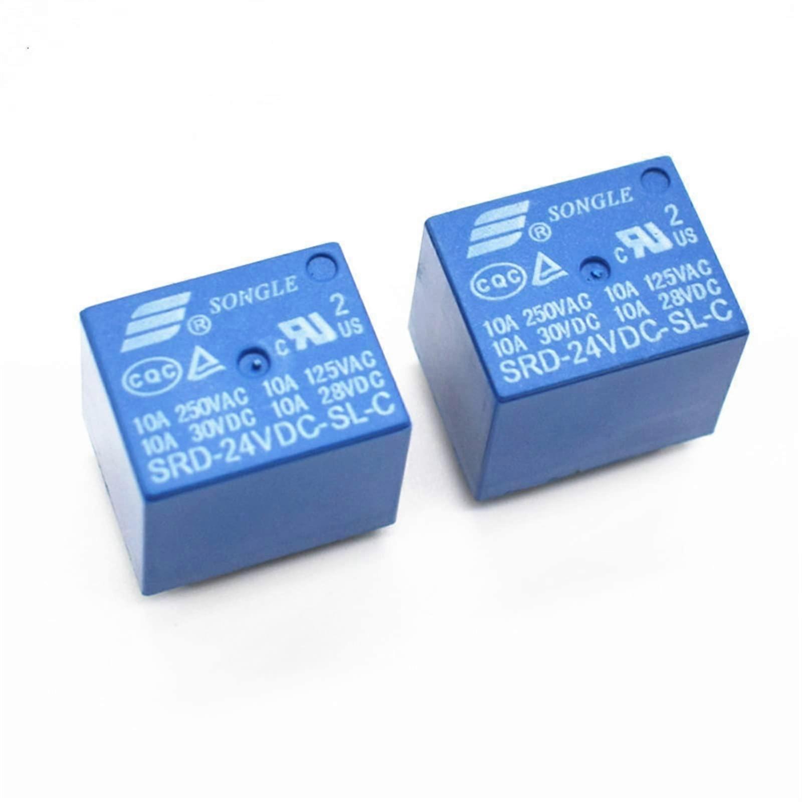 24V DC Power Relay T73 SRD24VDCSLC  Current PCB Mount Design