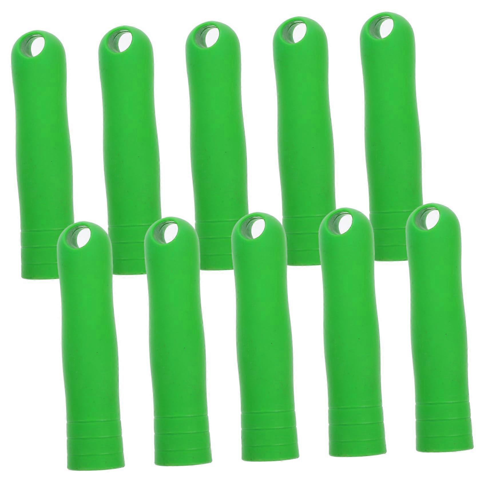 10pcs Plastic Mop Handle Replacement Caps with Threaded End Adapter for Commercial Use