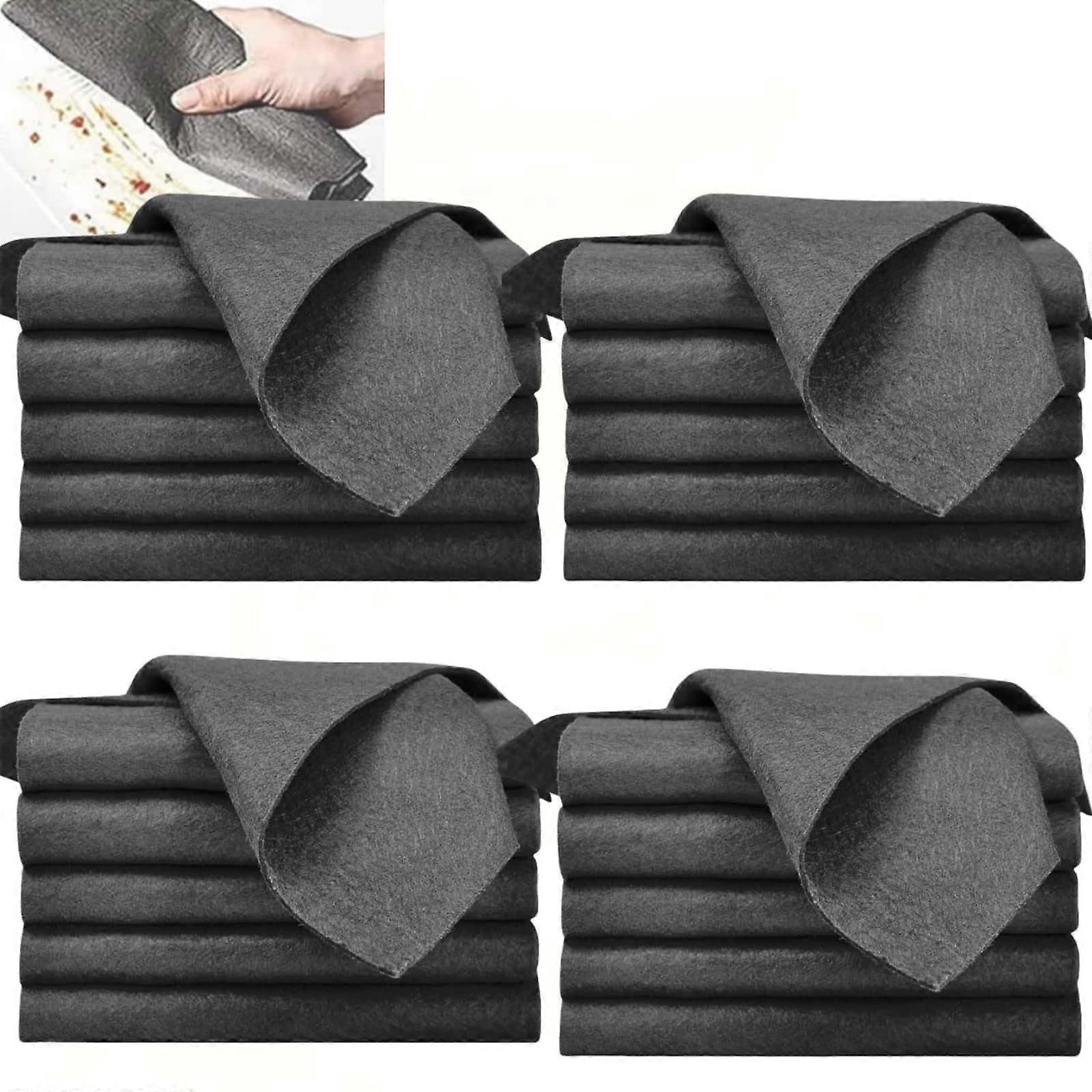 10PCS Microfiber Cleaning Cloth 11.8'x11.8' Lint Magic Rag for Glass Windows Mirrors