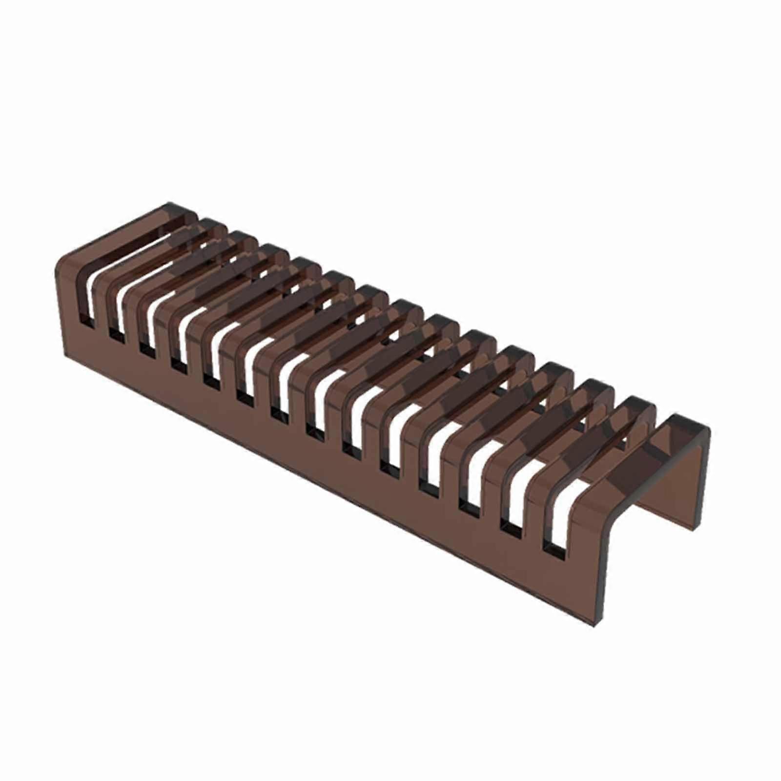 Tile Display Rack with 14 Slots, Acrylic Floor Tile Sample Stand for Retail Showroom Storage