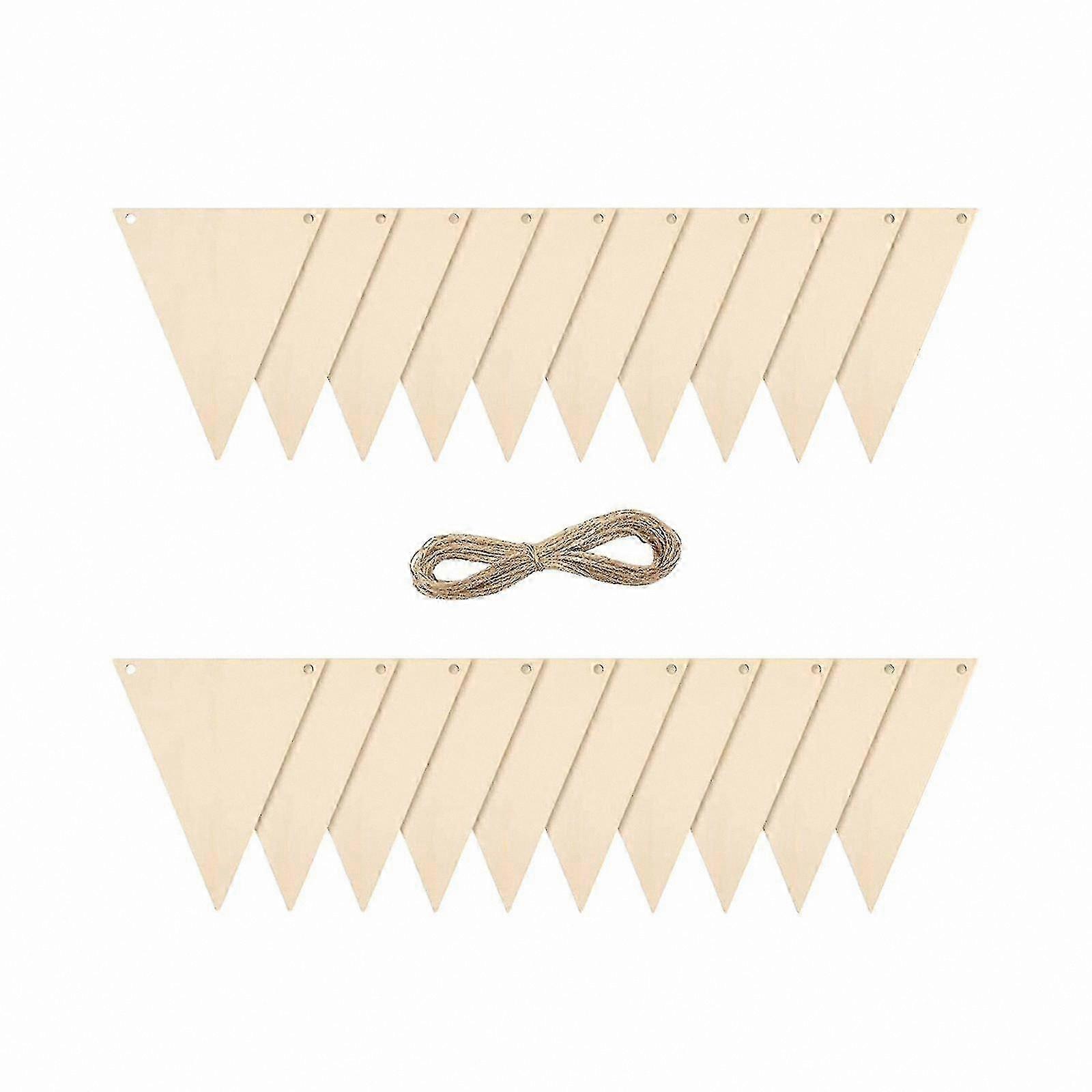 20 Pack Triangular Pennants for Garland Decorations