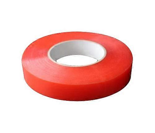 25mm Red Strong Double Sided Adhesive Tape 50m Extra Long Roll  Temperature Resistant