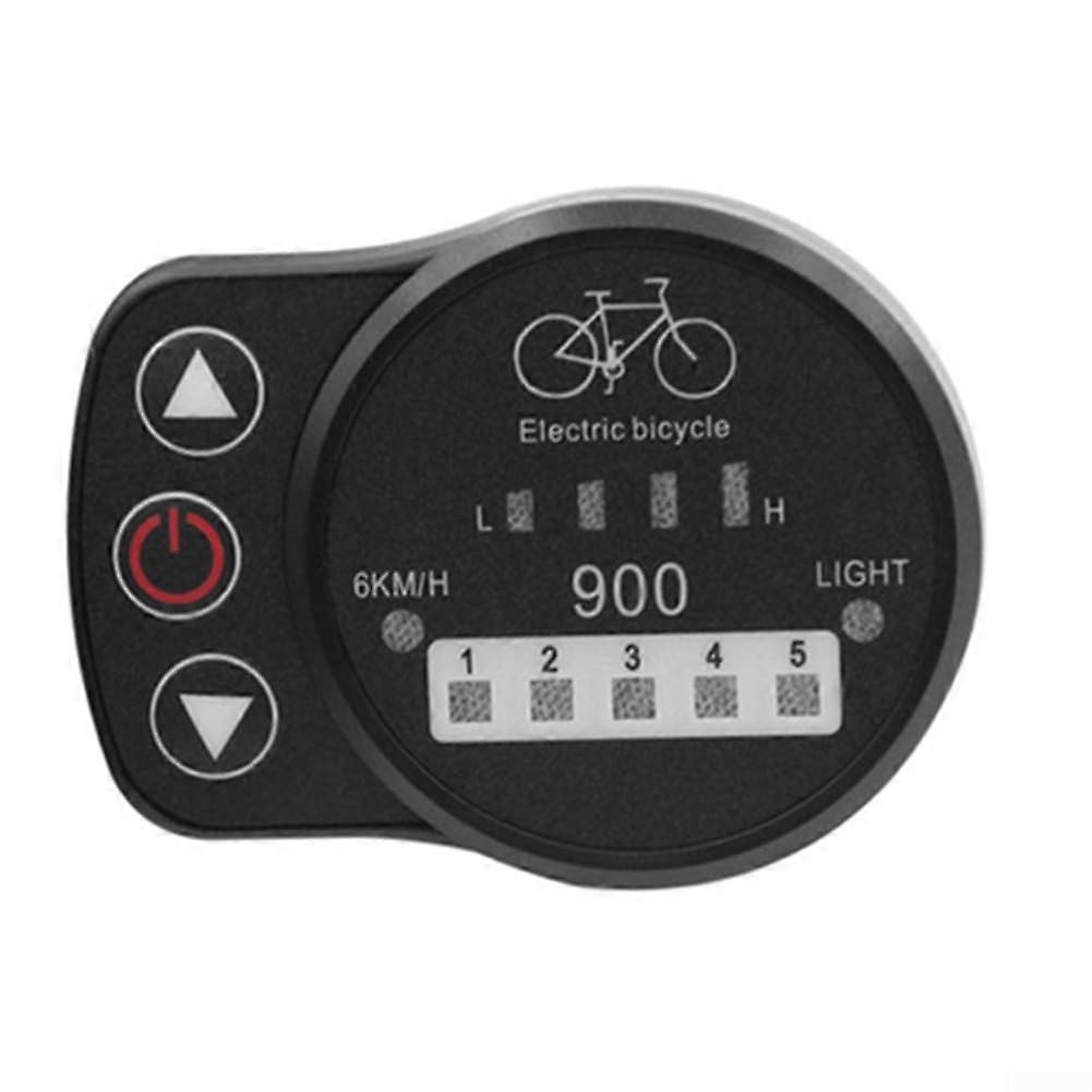 LED900 EBike LCD Display with Adjustable Support Levels, Auto Shutoff and Light Control
