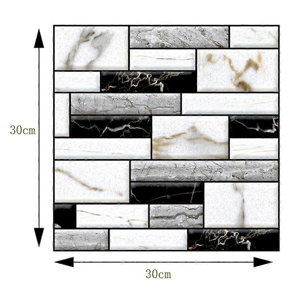 Wall stickers 3D Wallpaper Wall Sticker Wall Decor Embossed Brick Tile Wall
