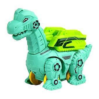 Brinquedo Dinossauro Montagem Mecânica Modelo Prensa Dinossauro Carro Planador Automático
