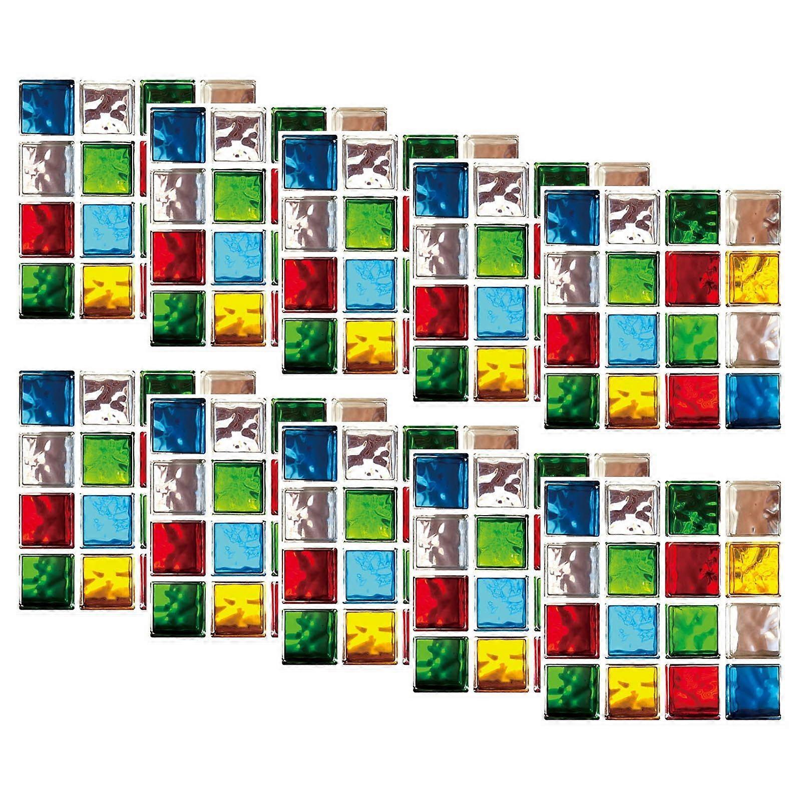 10pc Crystal Tile Stickers  Self-Adhesive Wall Stickers