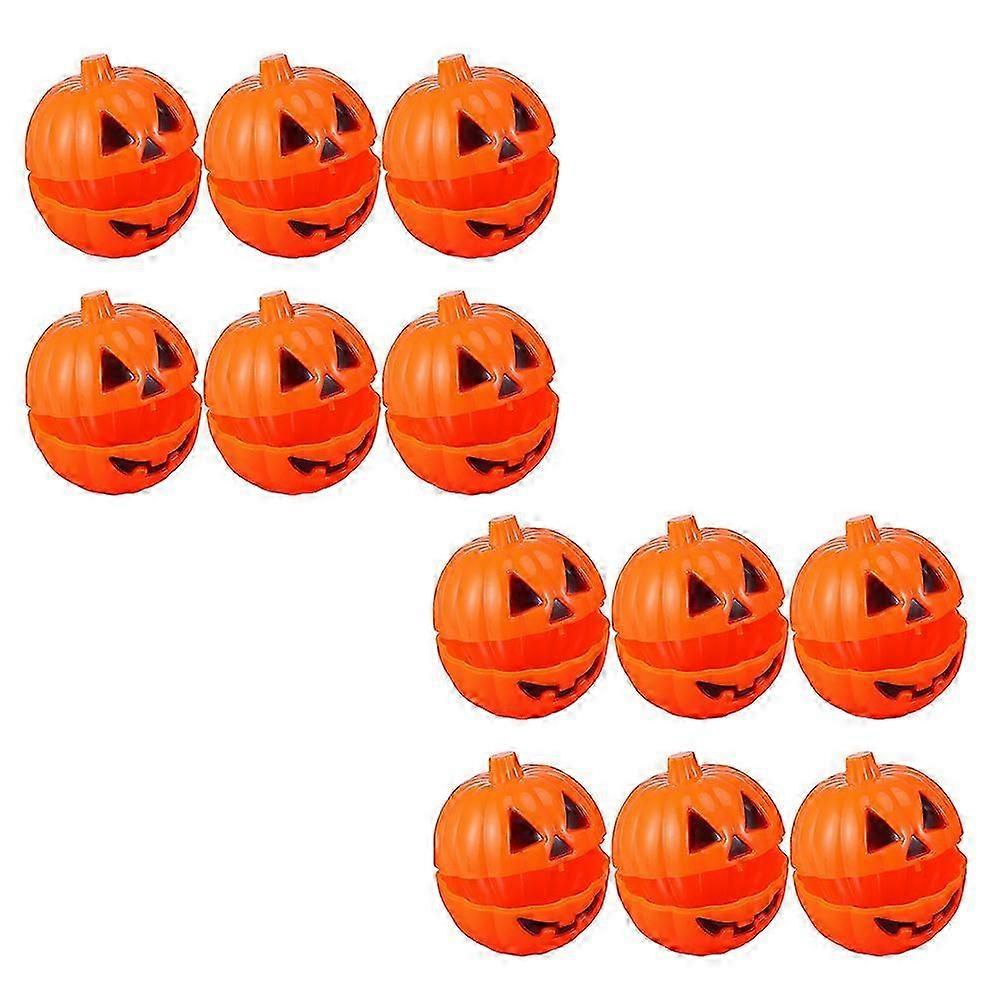 Halloween Pumpkin Candy Containers Creative Design Candy Storage Halloween Party 12Pcs