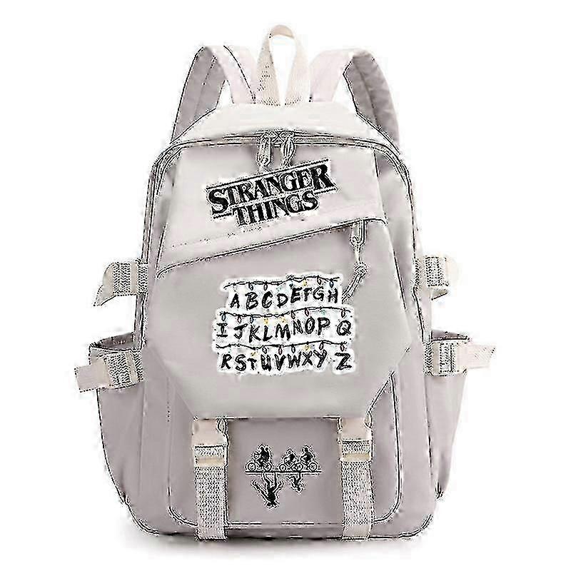 2025 Stranger Things Print Backpack Teens School Bag Multi-Functional Large Capacity Durable Material Multiple Colors