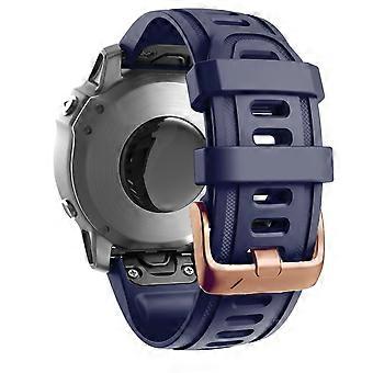 Urrem til Garmin Fenix ​​7S/6S Pro/5S Plus/Instinct 2S, 20 mm silikonerem med rosetter