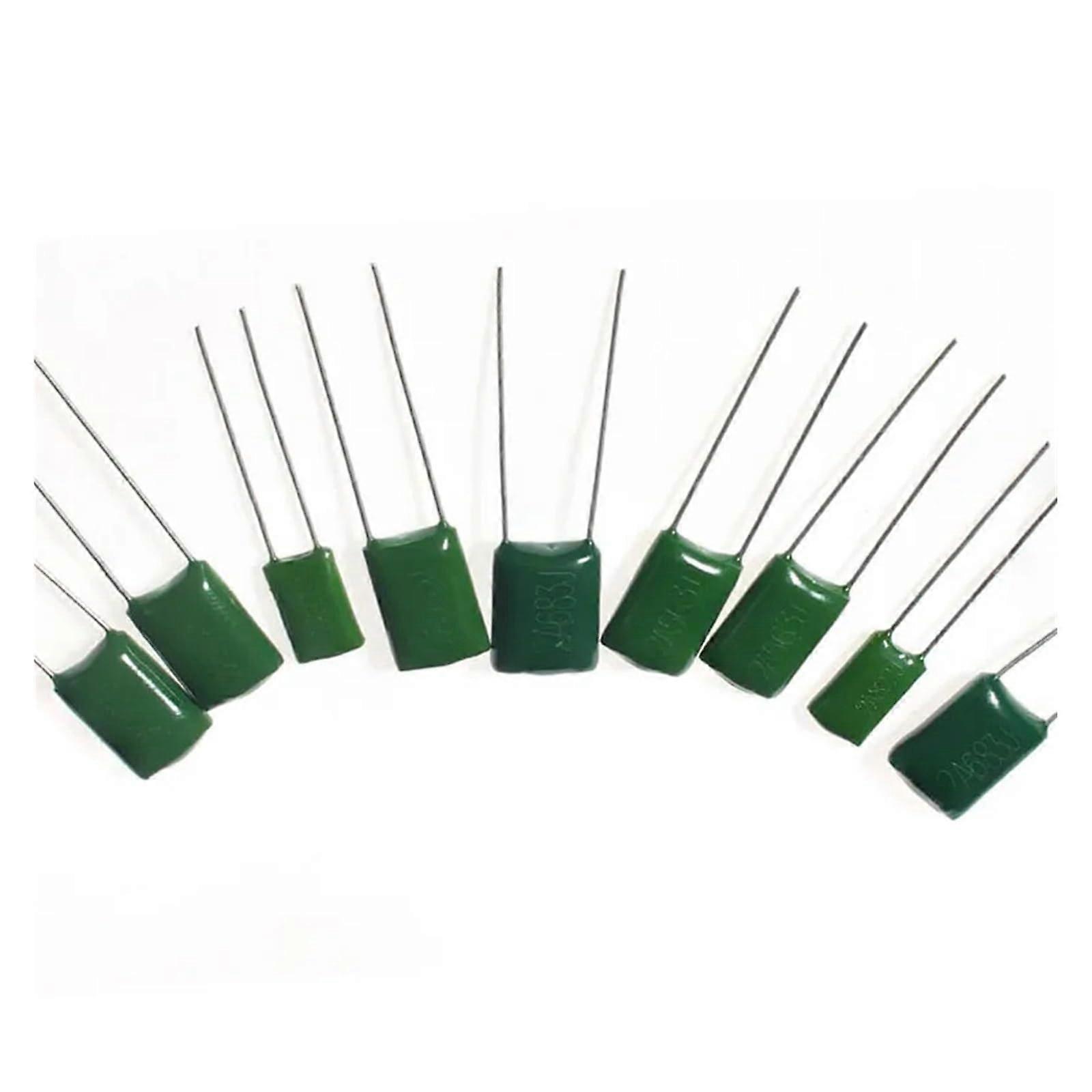 180pcs Polyester Film Capacitors Assorted Kit Mixed Values Stable Performance for Electronics