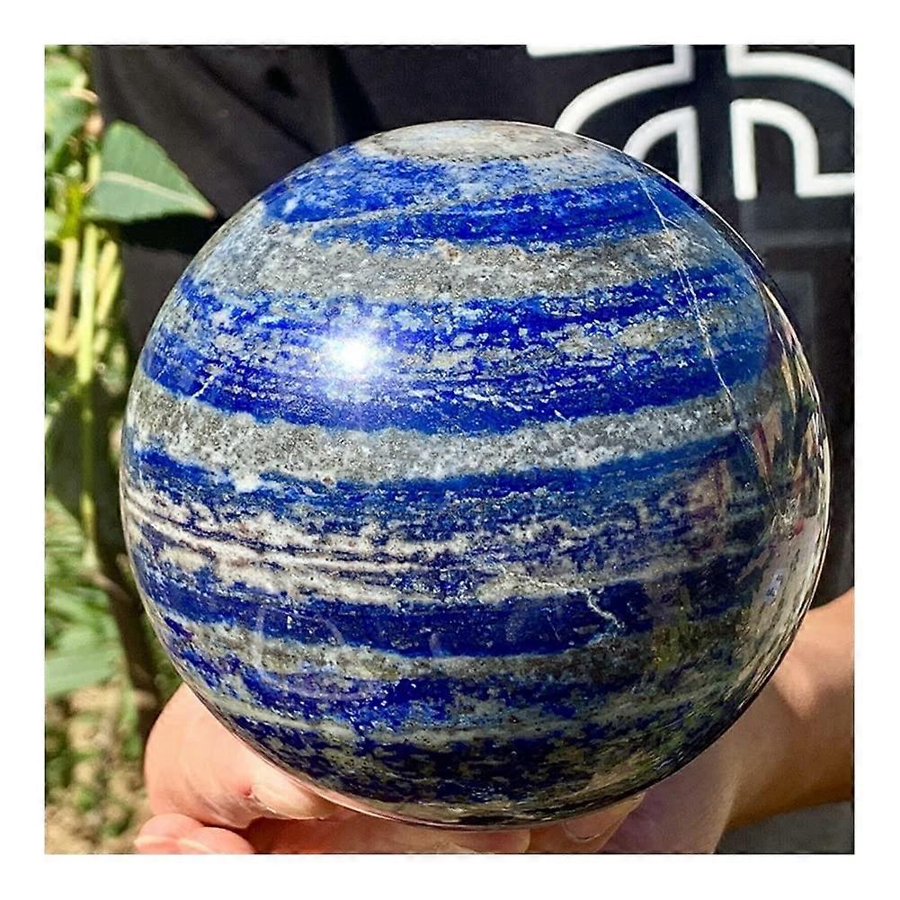 Natural Lapis Lazuli Sphere 75mm Deep Blue Gemstone Ball with Smooth Polished Surface