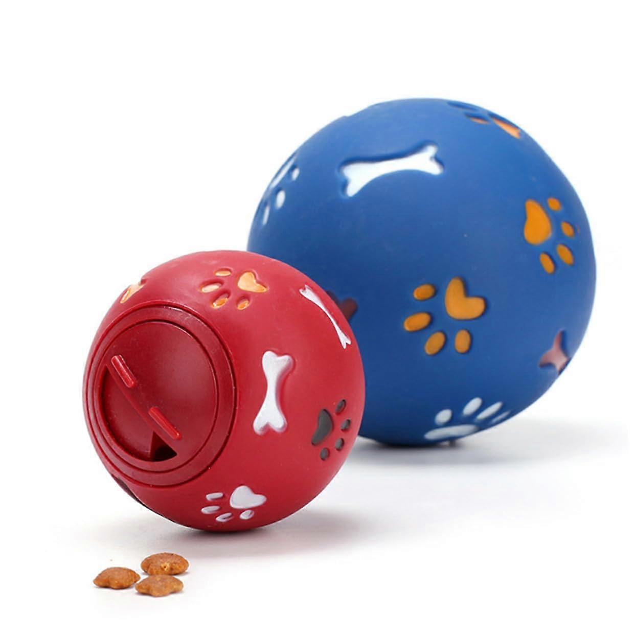 Red Interactive Dog  Dispensing Ball for Training with Pleasant Scent and Easy Clean Design