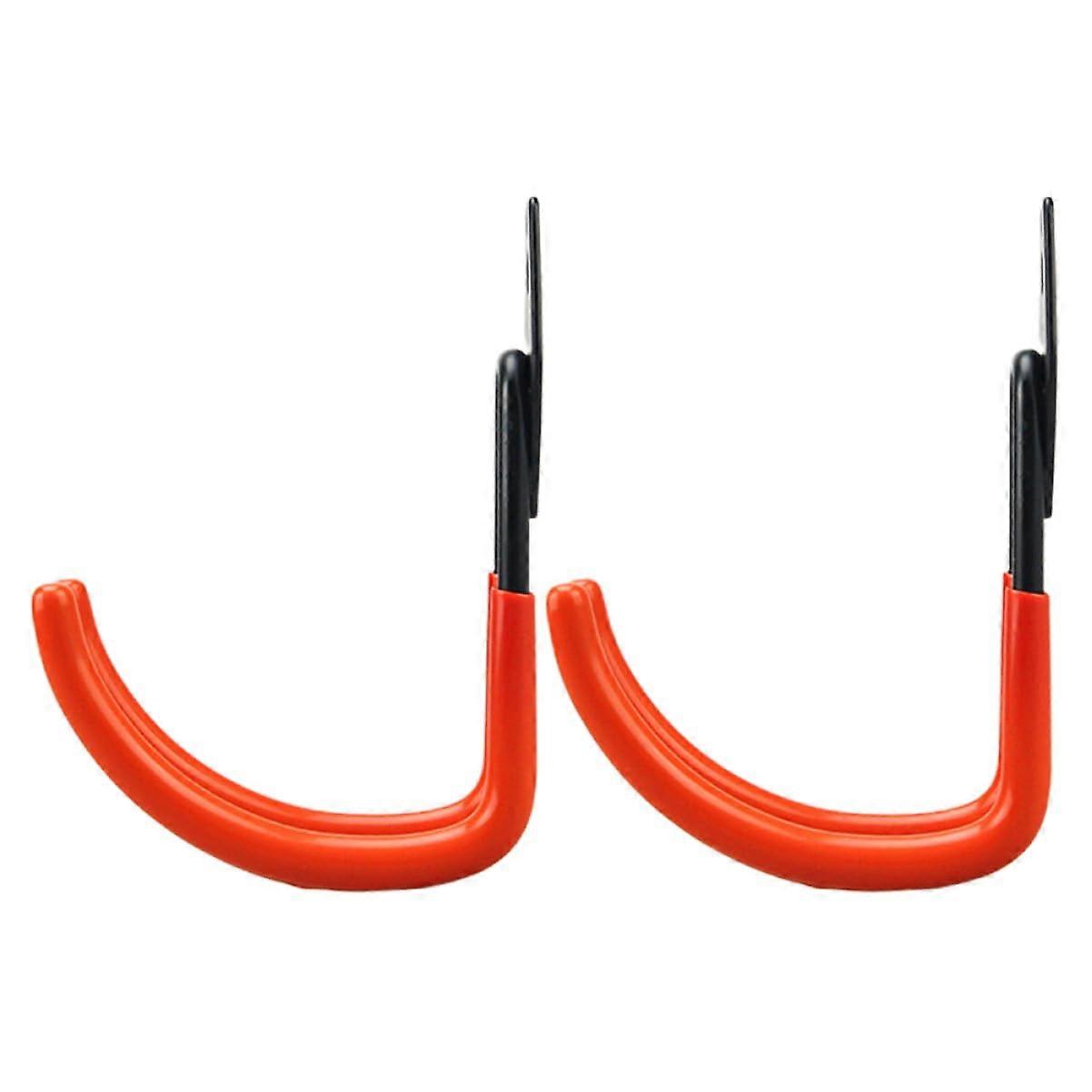 2pcs Heavy Duty Garage Storage Hooks Wall Mount with AntiSlip Coating for Ladders and Tools