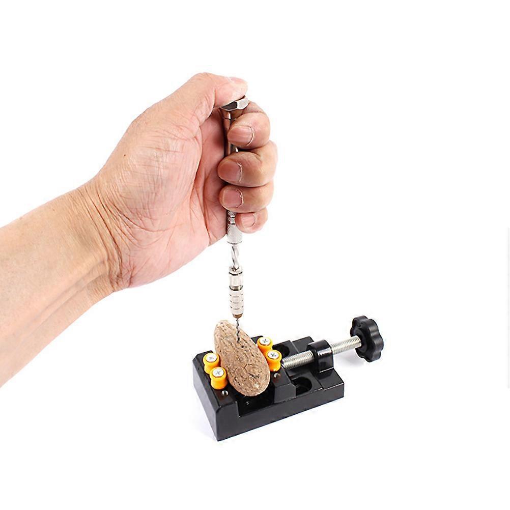 Drill Tool Set for Drilling Semi-Automatic Hand Drill with Bench Vice 1Set