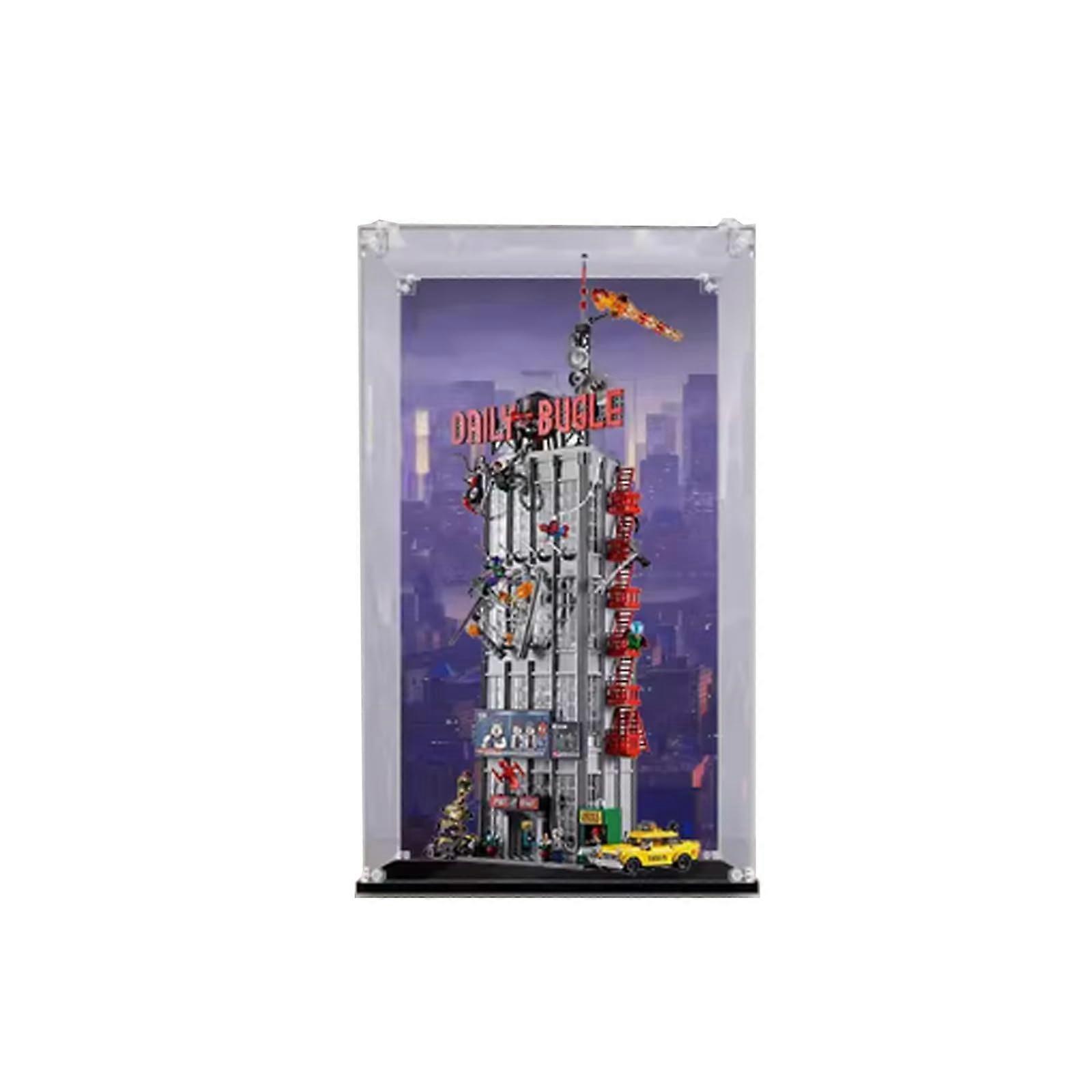 Display Case for  76178 Daily Bugle, Dustproof Transparent Background Edition Cabinet