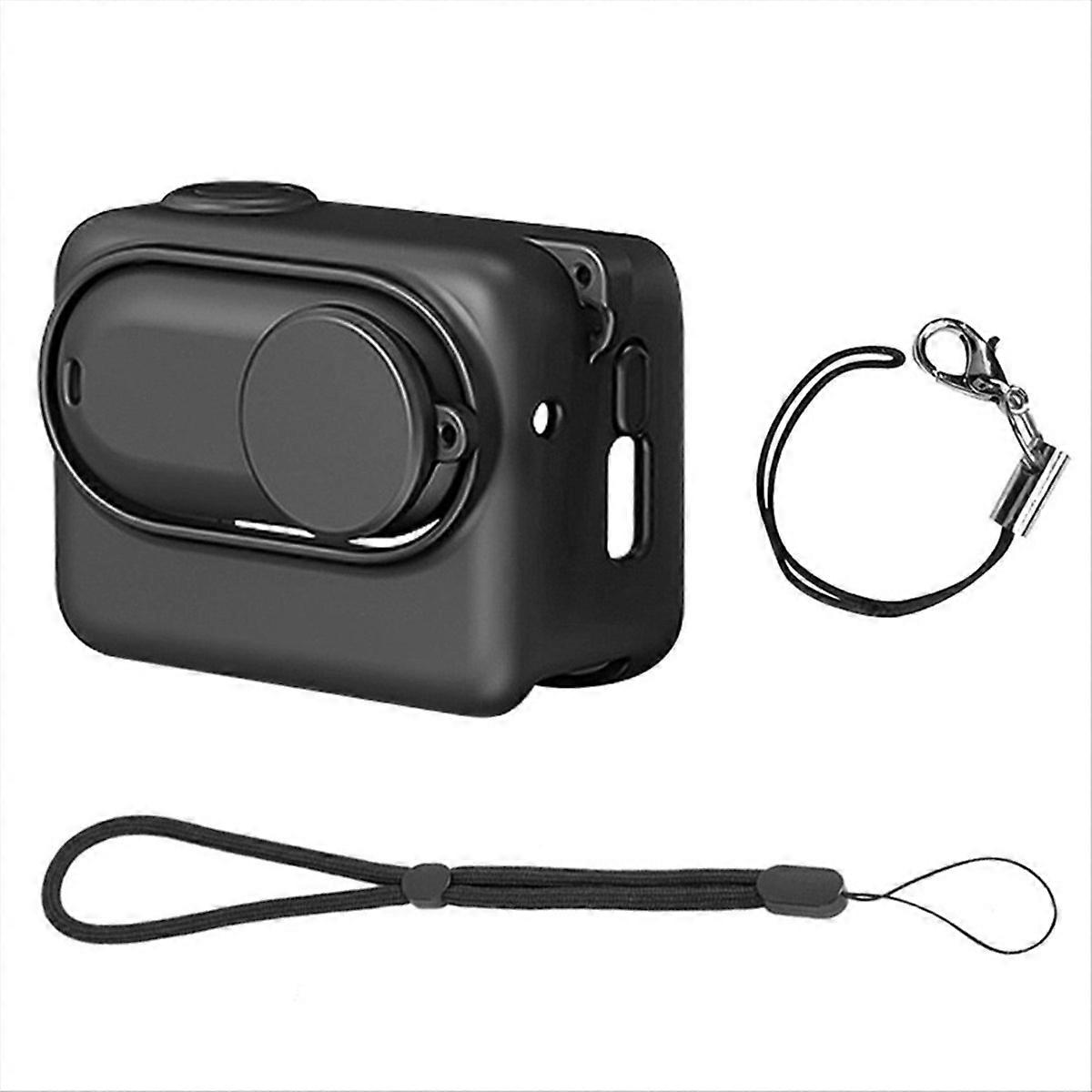 Camera Charging Case Silicone Case with Lens Cap & Strap for GO 3 Accessories