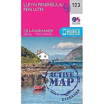 ORDNANCE SURVEY Landranger actieve 123 Lleyn schiereiland kaart met digitale versie