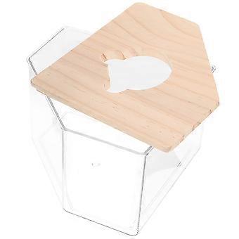 Bac à sable pour hamster, boîte de rangement en acrylique, lot de 5