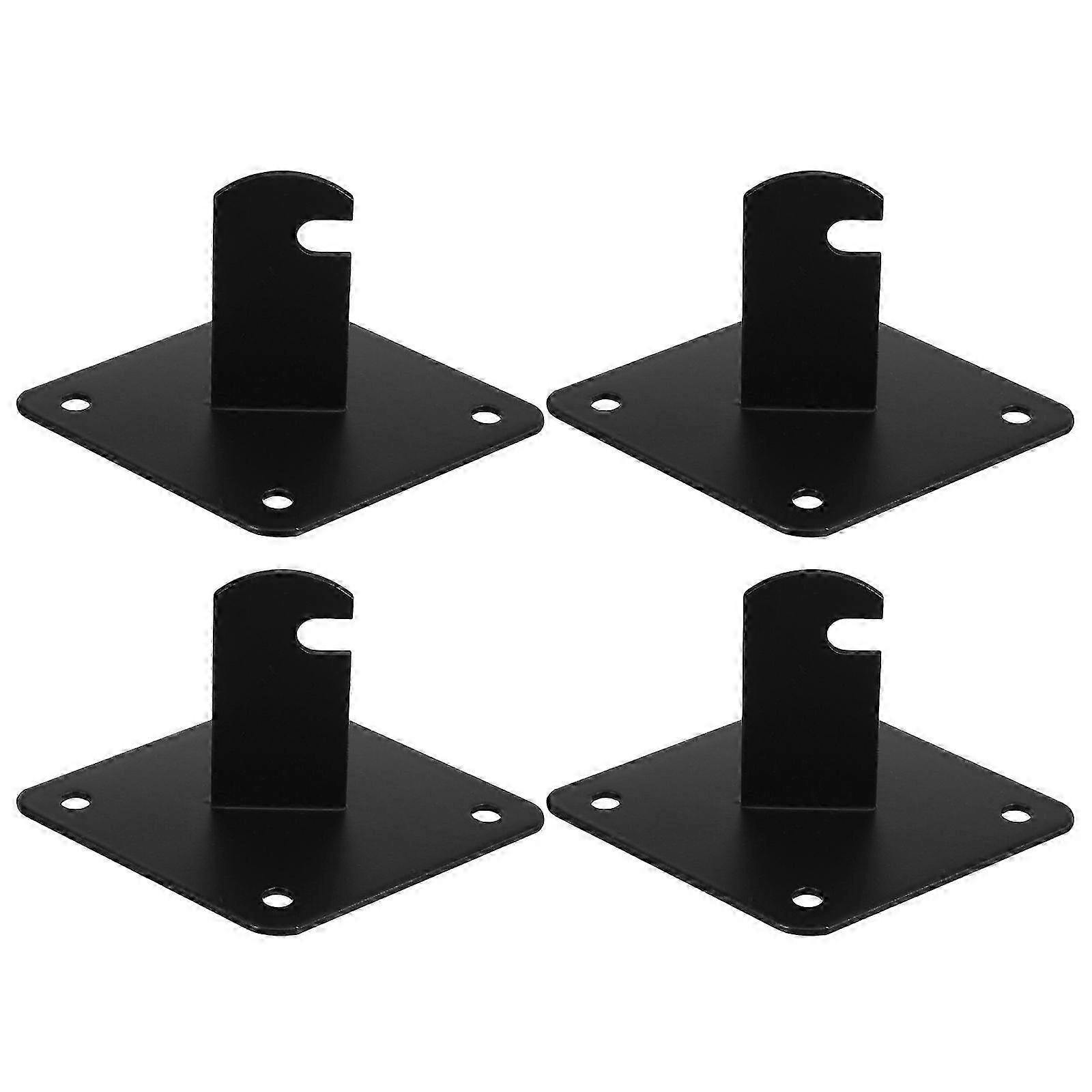 4PCS Gridwall Mount Brackets: Durable Metal Grid Panel Wall Mount Bracket Ideal Wall Accessory for G