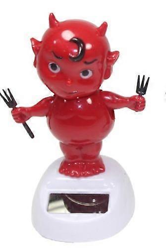 Solar Powered Dancing Devil Figurine with Automatic Motion for Car Dashboard, Home or Office