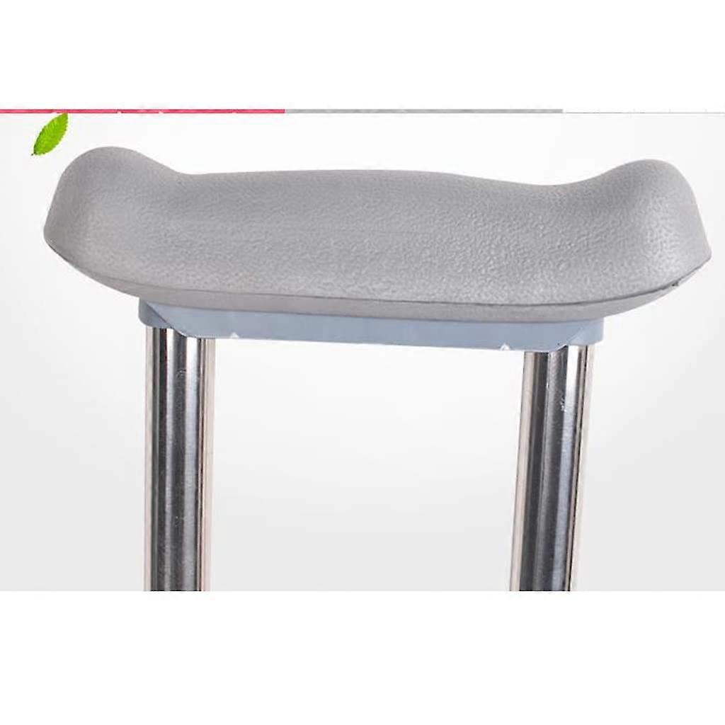 Underarm Crutches Adjustable NonSlip Support for Elderly and Disabled Silver Medium Pair