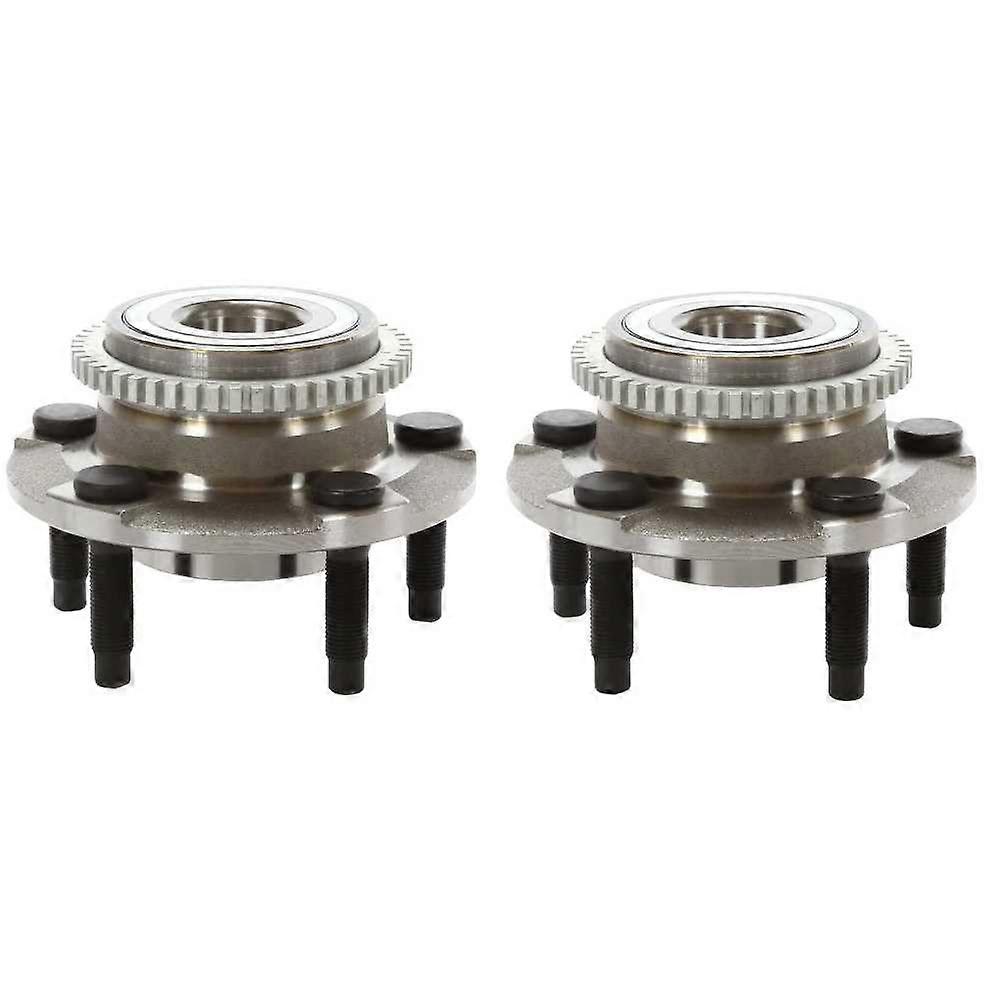2pcs Front Wheel Hub Assembly with ABS Sensor 5 Lug HB613117PR Dual Front Replacement