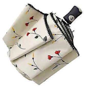 Compact Folding Travel Umbrella, Automatic, Windproof, Rainproof, UV-Proof, Ligh