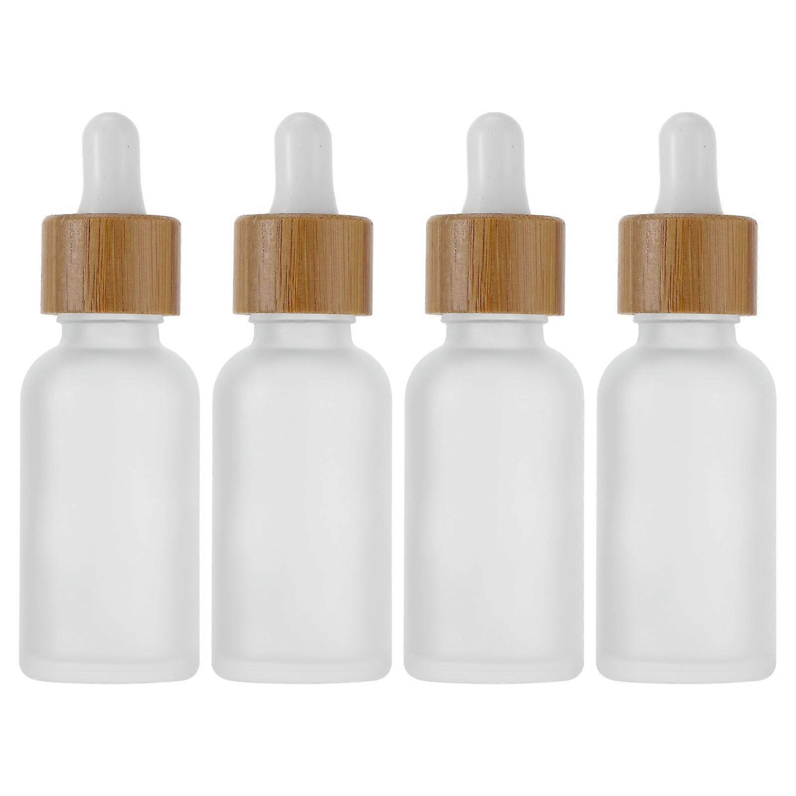 Refillable Bottle Dropper Bottle for Storage 4Pcs Multi Material Glass
