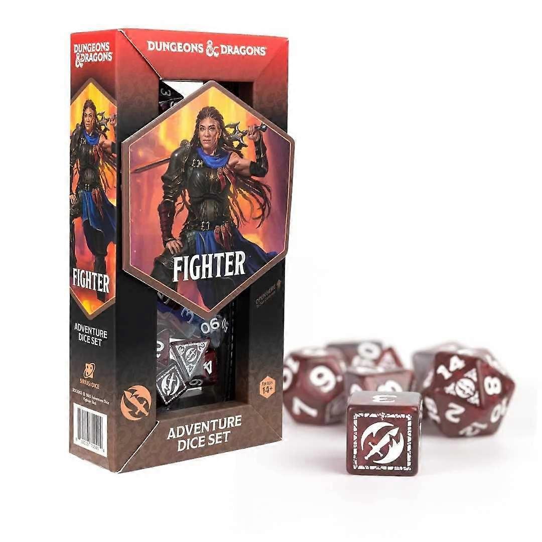 Dungeons & Dragons Adventure Dice Set - Fighter Red