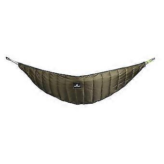 Varm hängmattaundertäcke för vintern, ultralätt nylon campingsovsäck, -10°C, grön