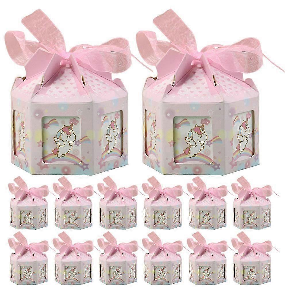 Candy Packaging Boxes Wedding Candy Box for Storage Use 40Pcs Pink Paper