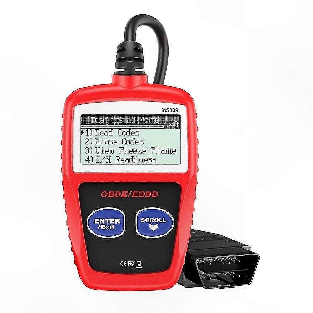 Vehicle Diagnostic Scanner for Engine Code Reading and Reset, OBD2 EOBD Tool with Auto Check Functionality