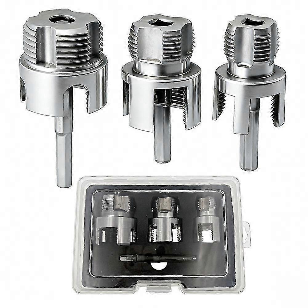 PVC Pipe Thread Cutting Tool Kit compatible with DN15 DN20 Pipes with Integrated Internal & External Threading