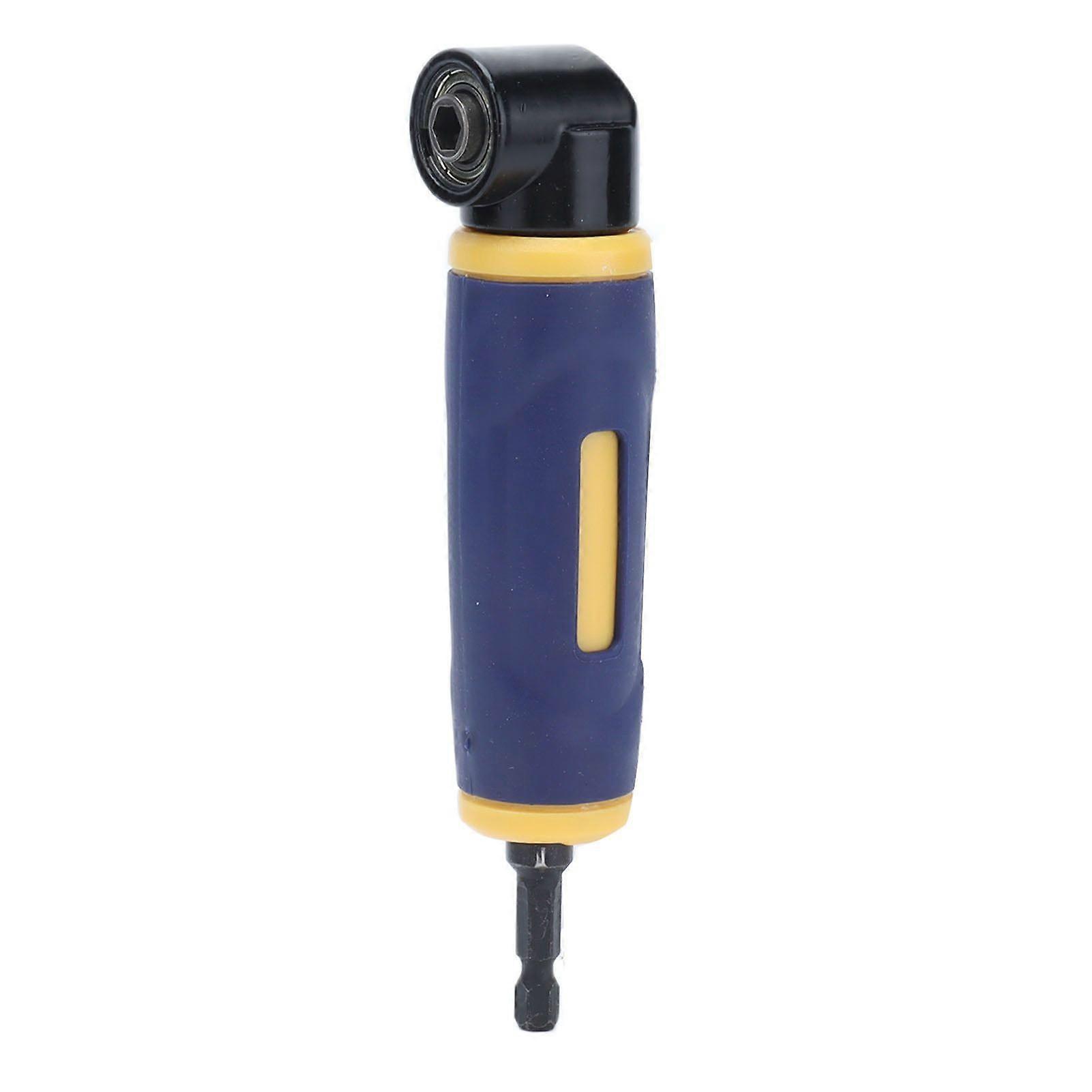 Right Angle Drill Adapter, 1/4in Right Angle Drill Adapter 90 Angle Hex Shank Screwdriver Drill Bit Socket Holder