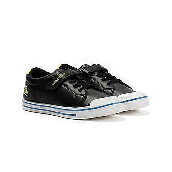 Penguin Junior Rainbow Black/Safety Yellow Trainers