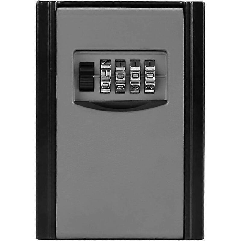 Key Storage Box, 4-Digit Combination Password Lock Security Box (Grey)