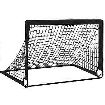 Portable Foldable Football Soccer Net Goal Set for Kids Training Outdoor Sports Black
