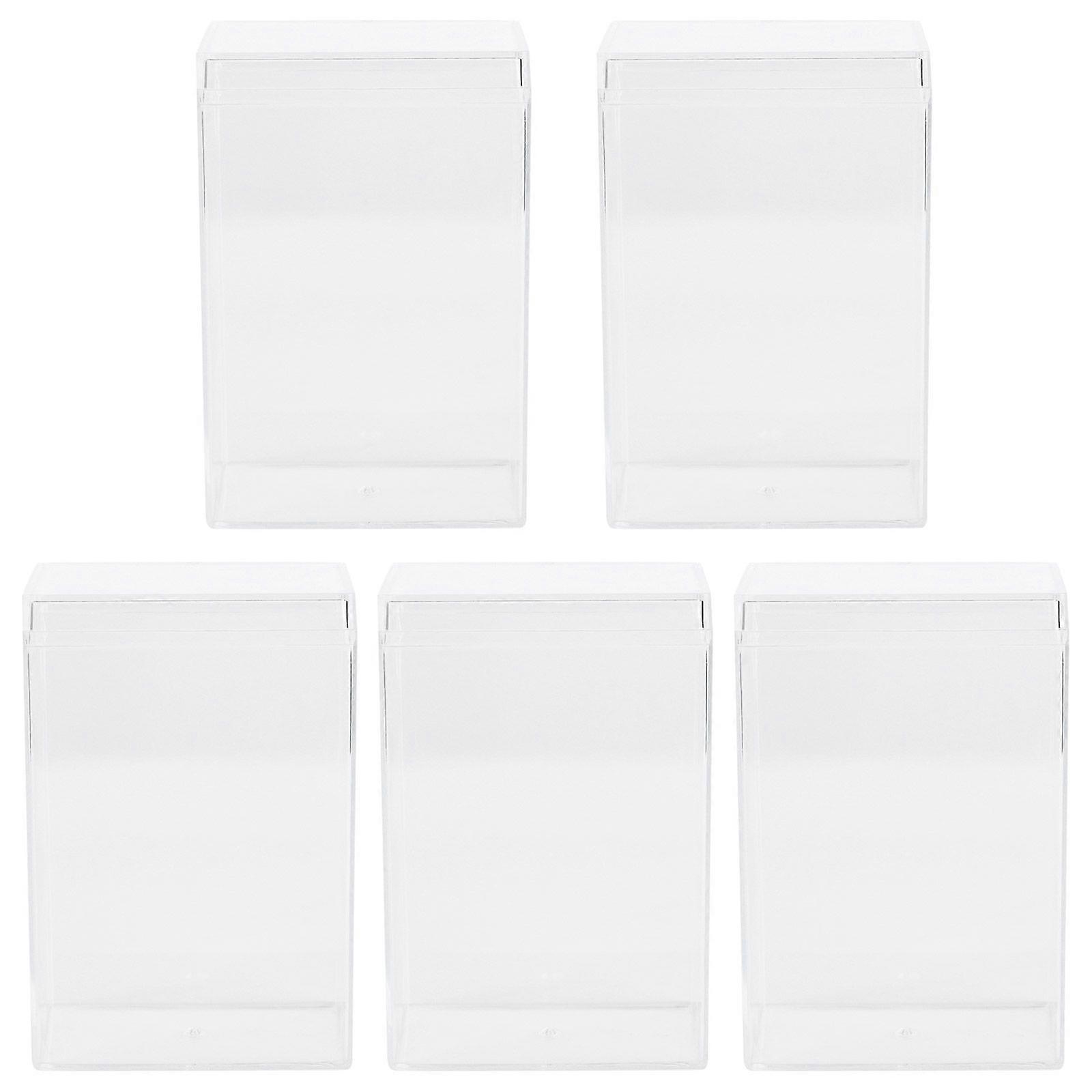 5pcs Transparent Model Display Box Practical Figurine Model Display Container