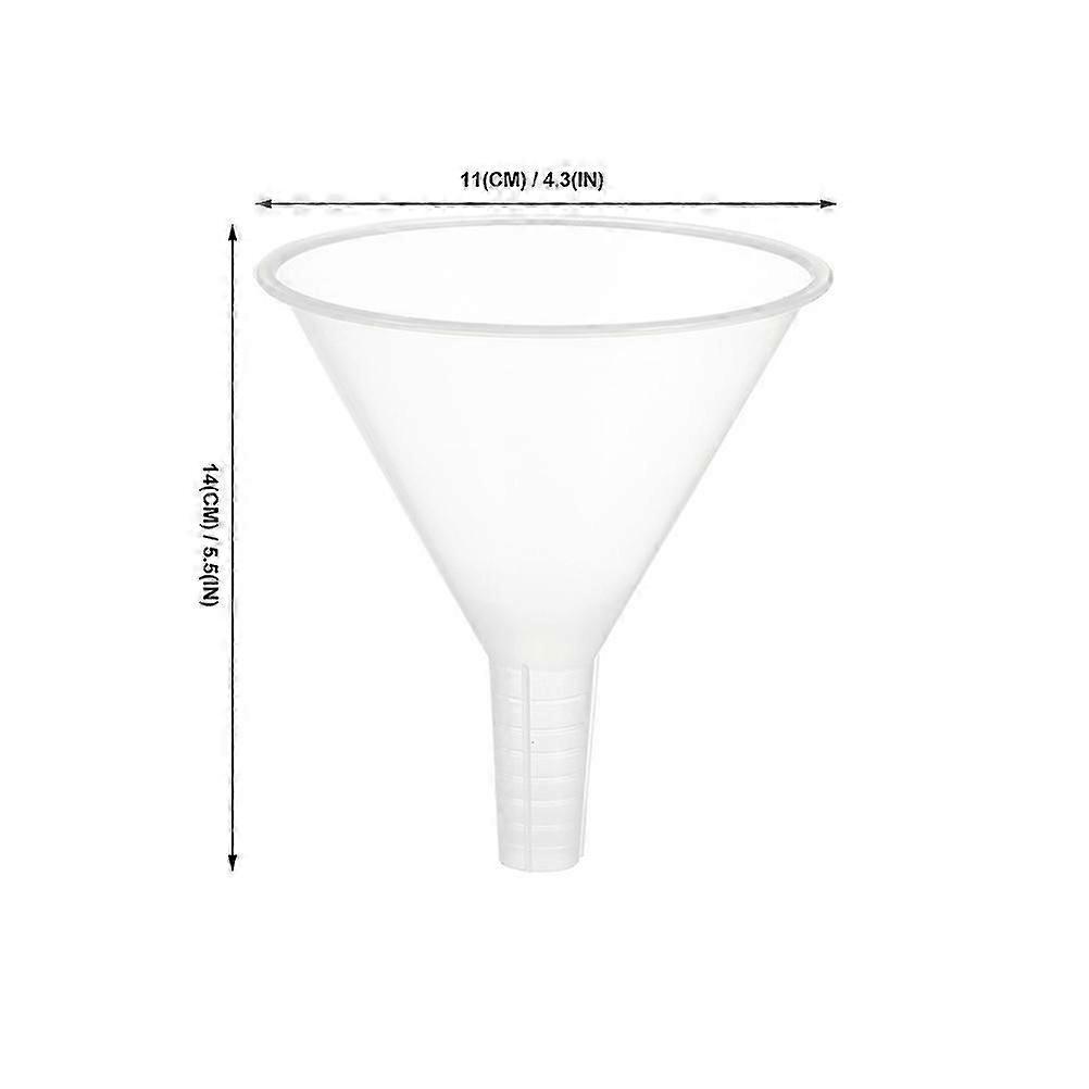 Transparent Small Funnel for Experiment Use 6Pcs Plastic Funnels