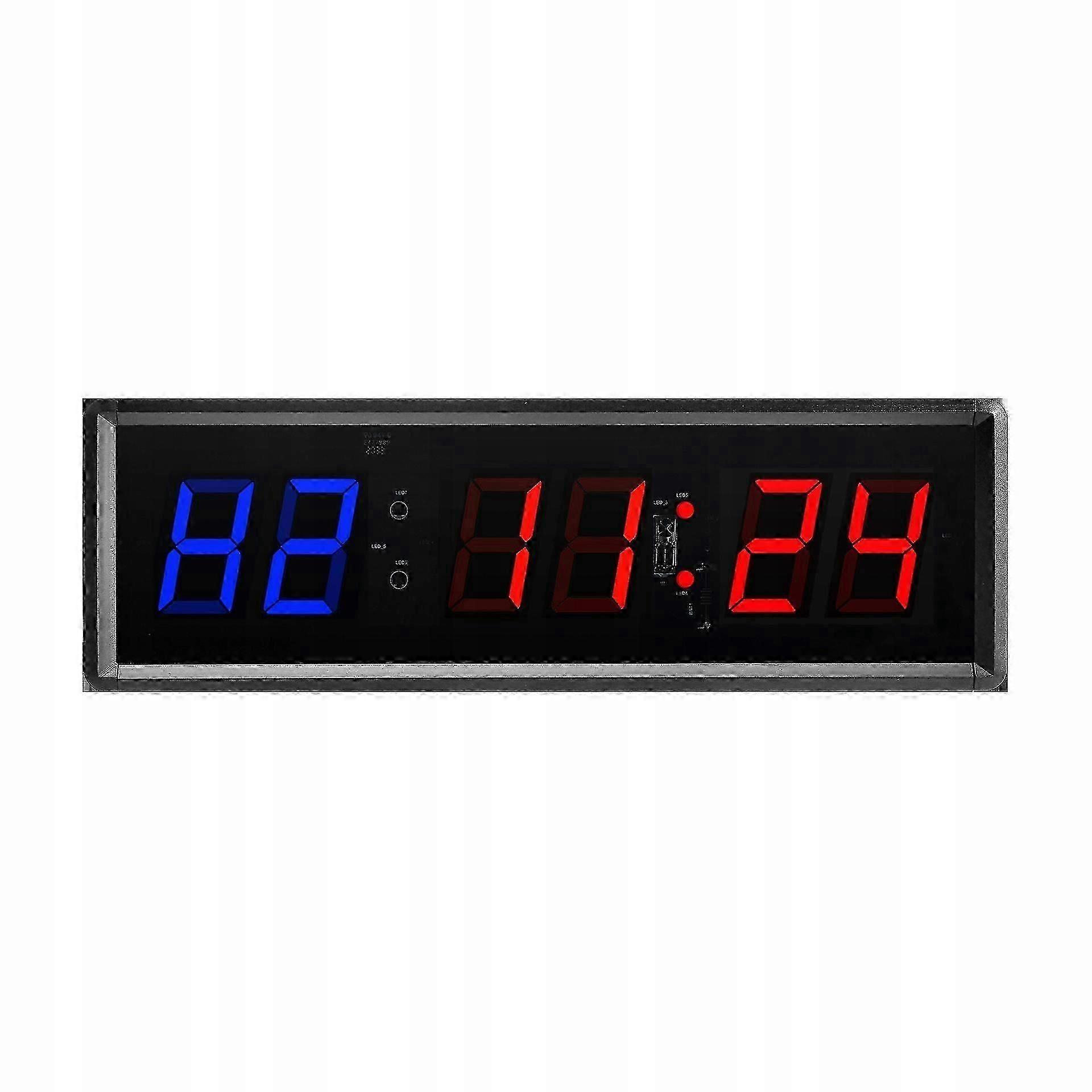 1.5 pulgadas 6-bit Multi-función Segmented Cycle Training Interval Cronómetro Gym Timer