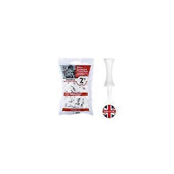 Masters Kunststoff-T-Shirts mit abgestuftem Schlossmotiv, 2er-Pack, Weiß - 25er-Pack