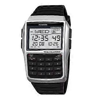 Computer Style Stainless Steel Strap Watch Men'S Calculator Watch Multifunctional Led Watch Plastic