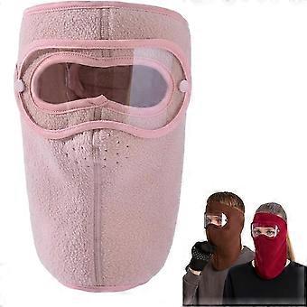 Winterwarme, winddichte Fleece-Skibrille mit hoher Auflösung für Damen und Herren, vollständiger Gesichtsschutz bei kaltem Wetter für Outdoor-Sportarten