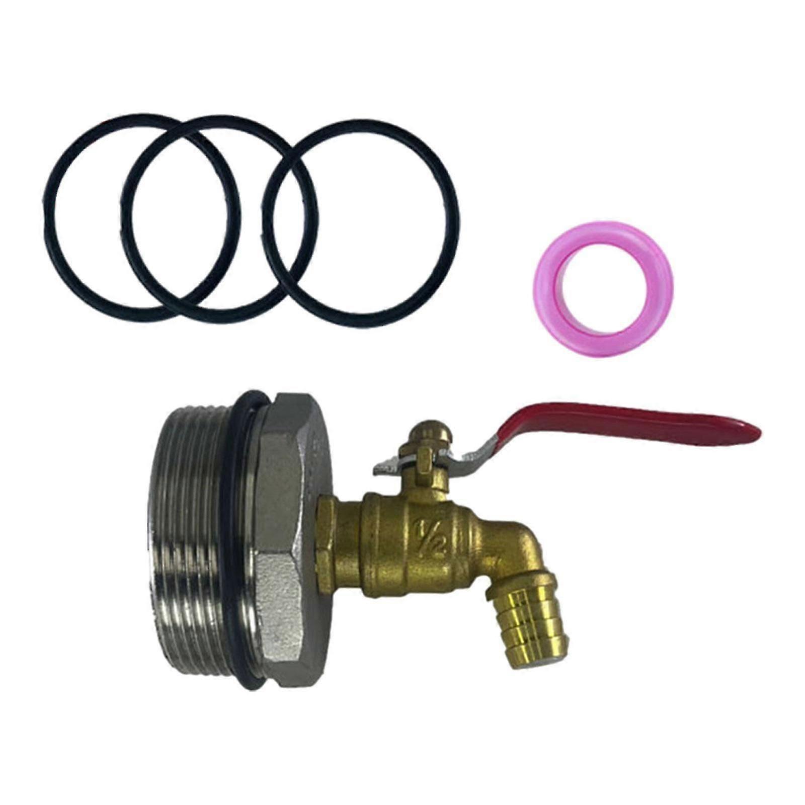 55 Gallon Drum Spigot Leakproof Fitting with Gaskets Replace Parts 2 Thread 26-27