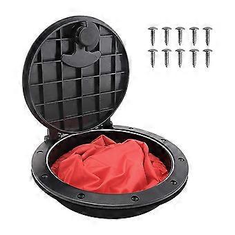 6Inch Deck Plate Kit Kayak Hatch with Storage Bag for Boat Fishing Rigging