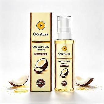 Kokosnussöl-Serum mit Vitamin C und E, feuchtigkeitsspendendes Gesichts- und Körperöl für trockene Haut, 100 ml