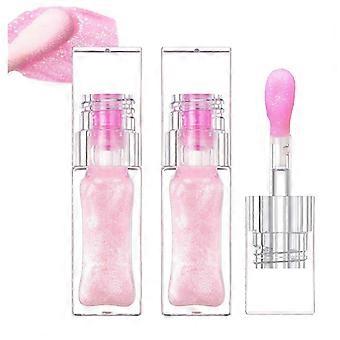2PC Color Changing Lip Oil Stain, pH Reacting Long Lasting Gloss with Deep Hydration & Plumping