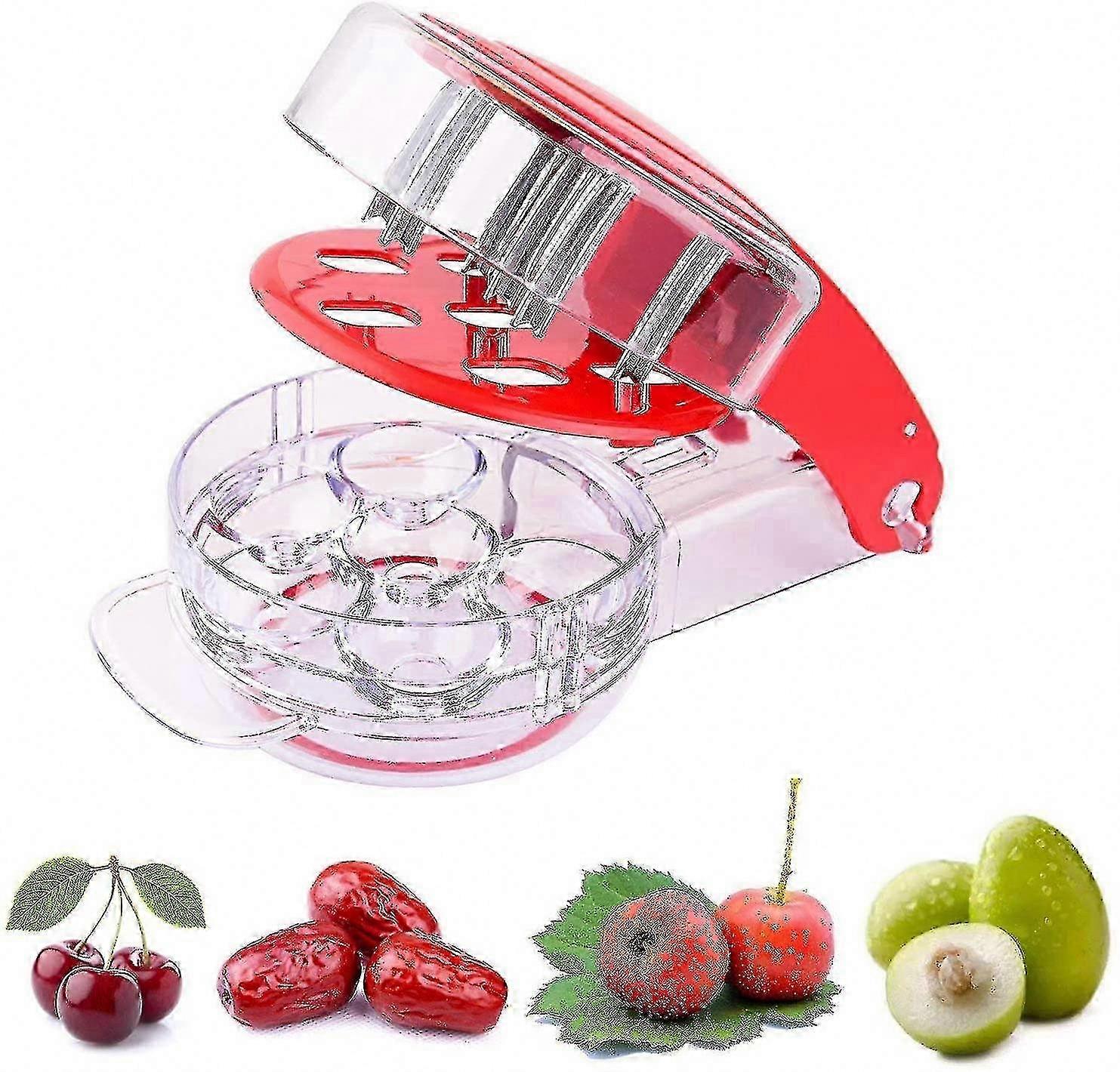 Efficient Pitting Cherry Corer with Stainless Steel Zigzag Blades