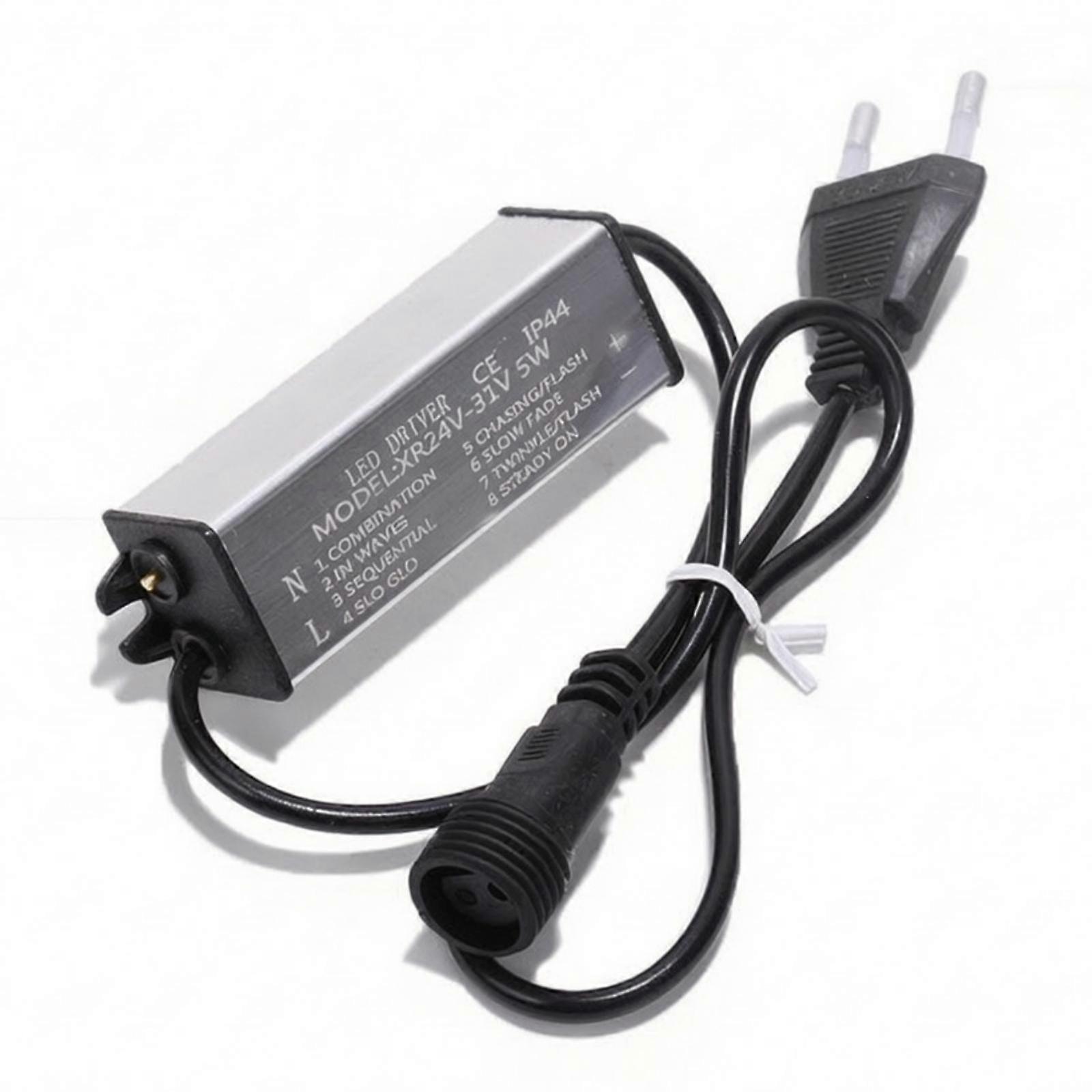 Power Supply with Controller Insertable Holiday Light Controller with Memory